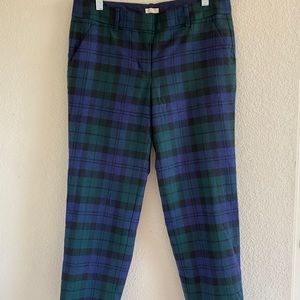Plaid trouser pants